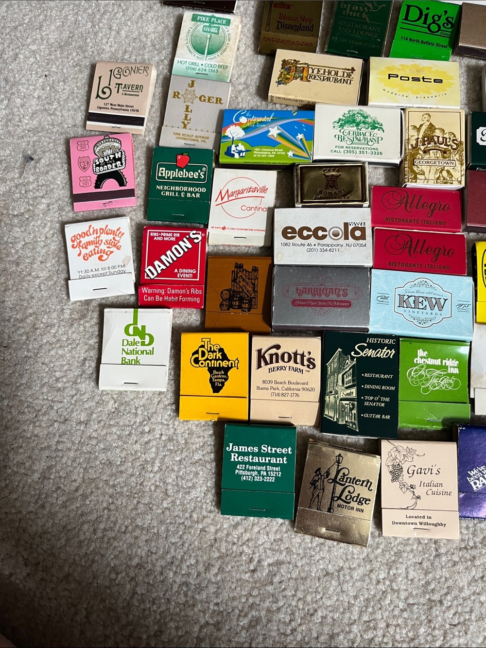 Vintage Matchbook Lot - (65) Assorted Colors - Picture 2 of 6